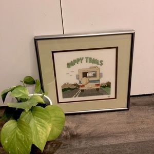 Happy Trails Needle Point Wall Art